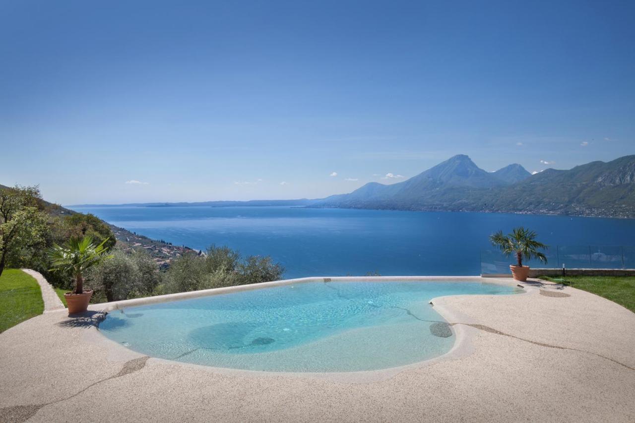 Villa Divina - Apt Icona Con Piscina E Vista Lago Castelletto Di Brenzone Exteriér fotografie