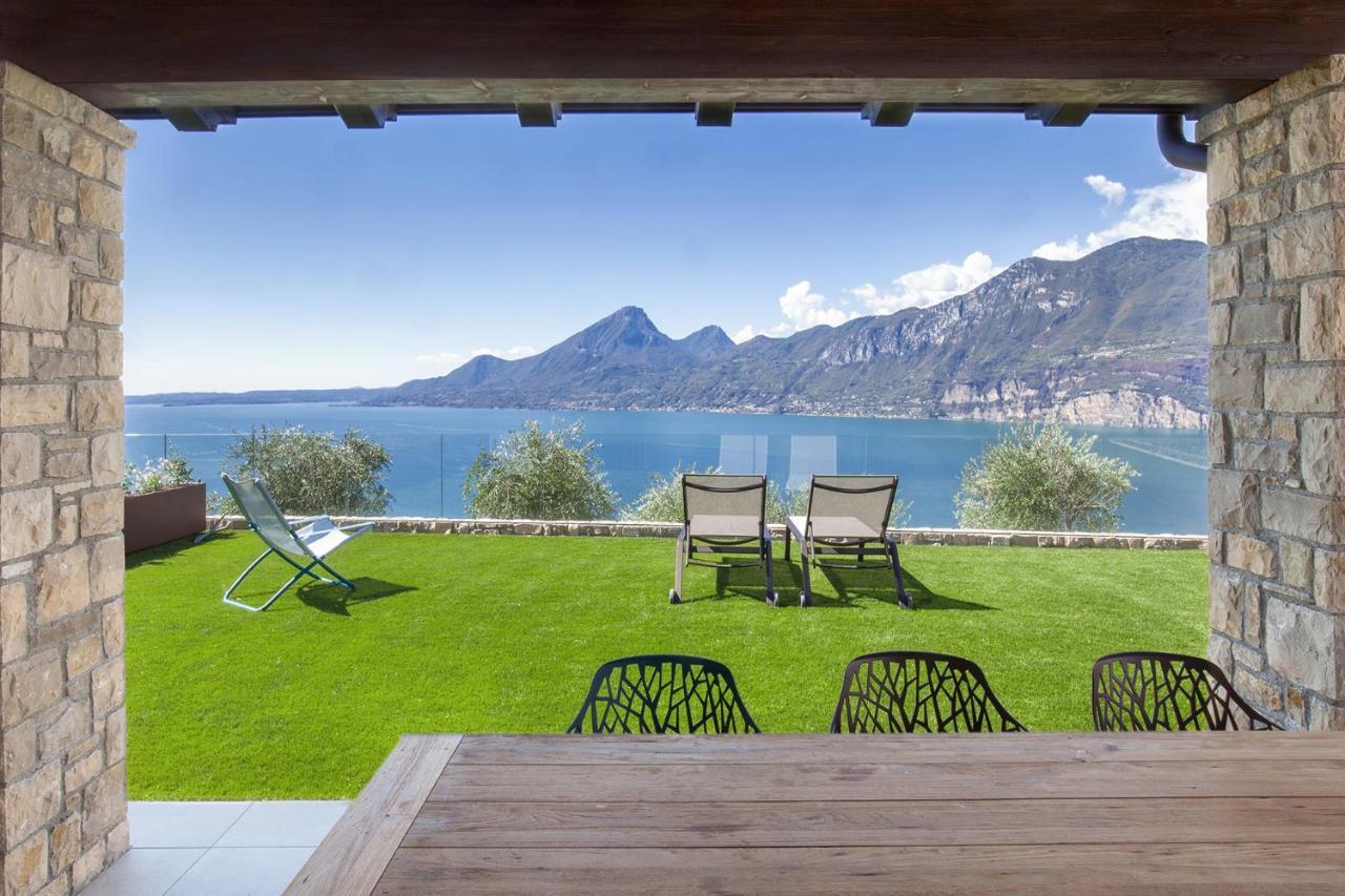 Villa Divina - Apt Icona Con Piscina E Vista Lago Castelletto Di Brenzone Exteriér fotografie